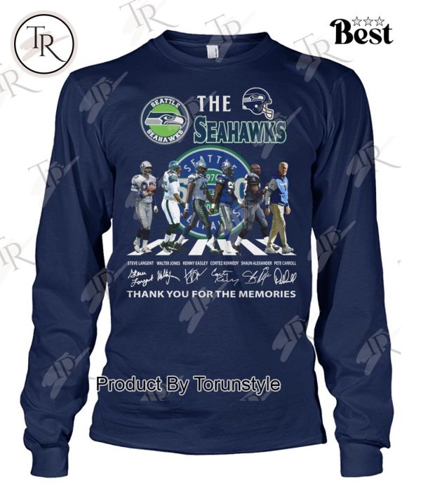 Seattle Seahawks 50th Anniversary Thank You For The Memories T-Shirt