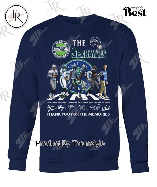 Seattle Seahawks 50th Anniversary Thank You For The Memories T-Shirt