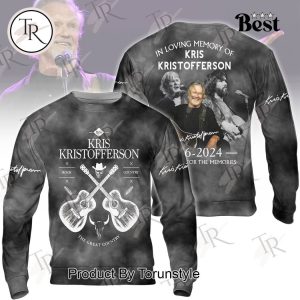 In Loving Memory Of Kris Kristofferson 1959-2024 Thank You For The Memories Hoodie