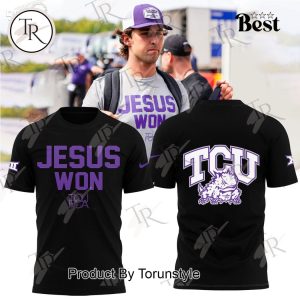 Jesus Won TCU Football T-Shirt – White