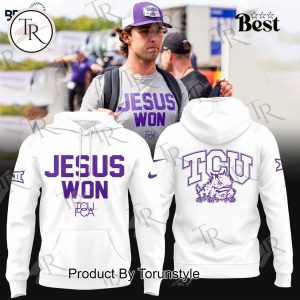 Jesus Won TCU Football T-Shirt – White