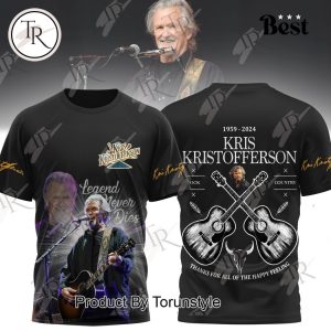 Kris Kristofferson 1936-2024 Thank You For The Memories T-Shirt