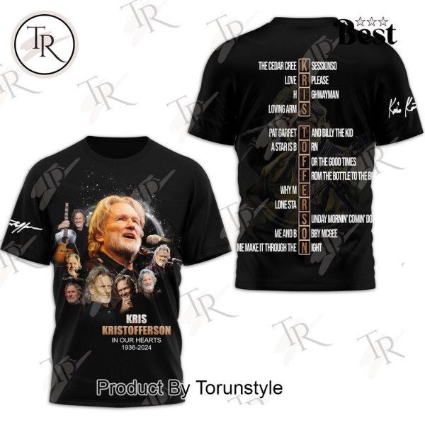 Kris Kristofferson In Our Hearts 1959-2024 T-Shirt