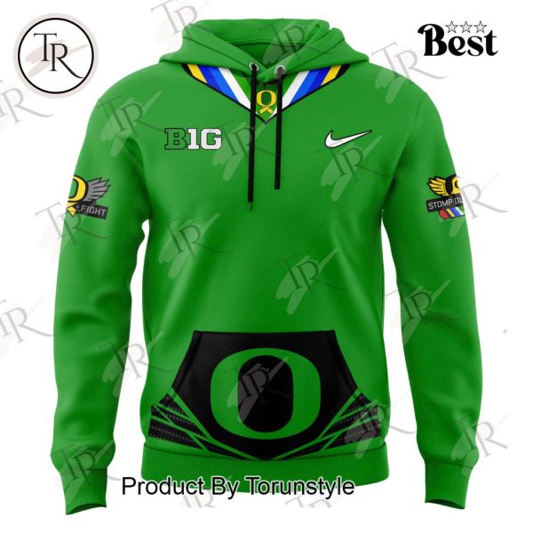 Oregon Ducks Stomp Out Cancer Heroes Hoodie – Green