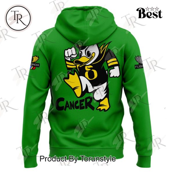 Oregon Ducks Stomp Out Cancer Heroes Hoodie – Green