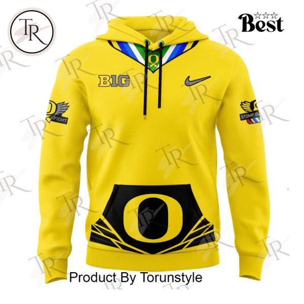 Oregon Ducks Stomp Out Cancer Heroes Hoodie – Yellow