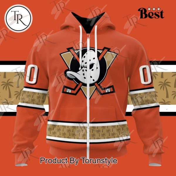 NHL Anaheim Ducks Special Colour Rush Design Hoodie