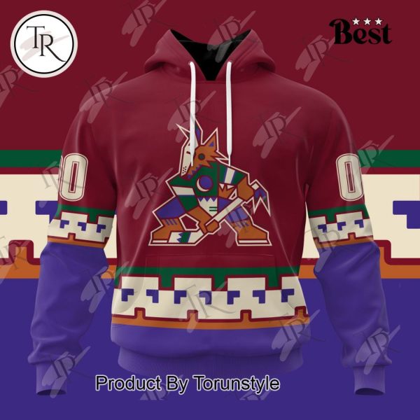 NHL Arizona Coyotes Special Colour Rush Design Hoodie