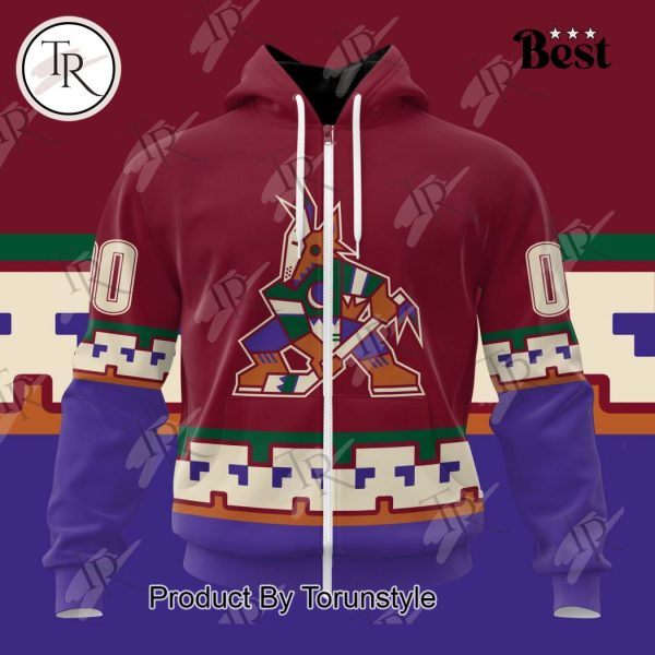 NHL Arizona Coyotes Special Colour Rush Design Hoodie