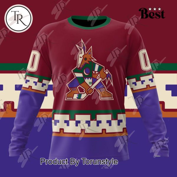 NHL Arizona Coyotes Special Colour Rush Design Hoodie