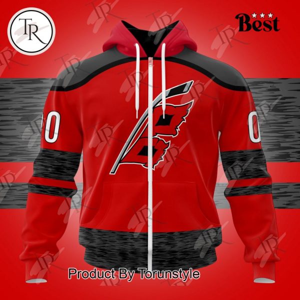 NHL Carolina Hurricanes Special Colour Rush Design Hoodie