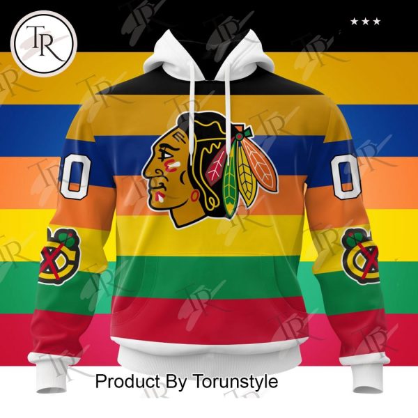 NHL Chicago Blackhawks Special Colour Rush Design Hoodie