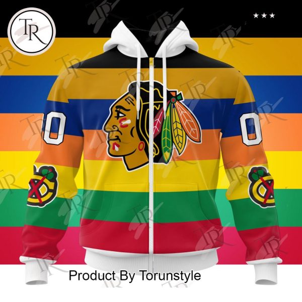 NHL Chicago Blackhawks Special Colour Rush Design Hoodie