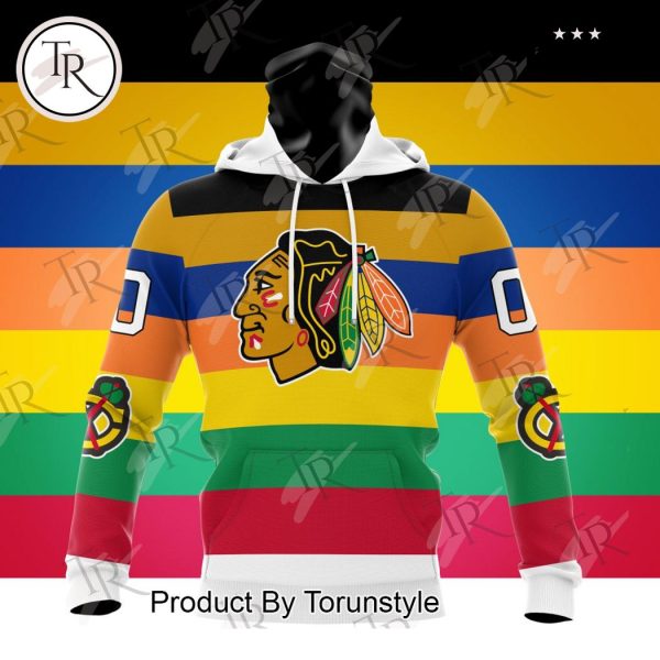 NHL Chicago Blackhawks Special Colour Rush Design Hoodie