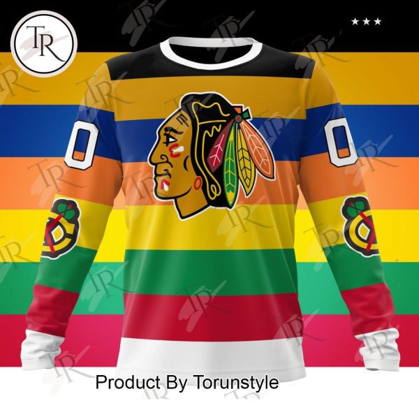 NHL Chicago Blackhawks Special Colour Rush Design Hoodie