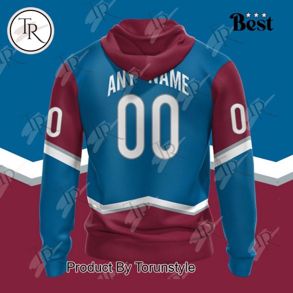 NHL Colorado Avalanche Special Colour Rush Design Hoodie