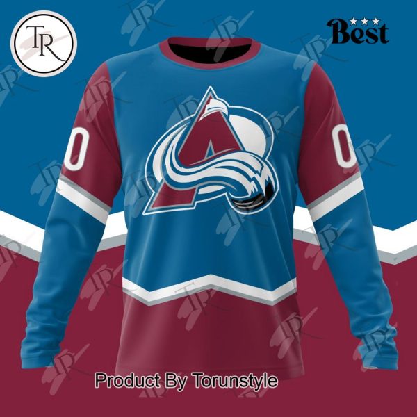 NHL Colorado Avalanche Special Colour Rush Design Hoodie