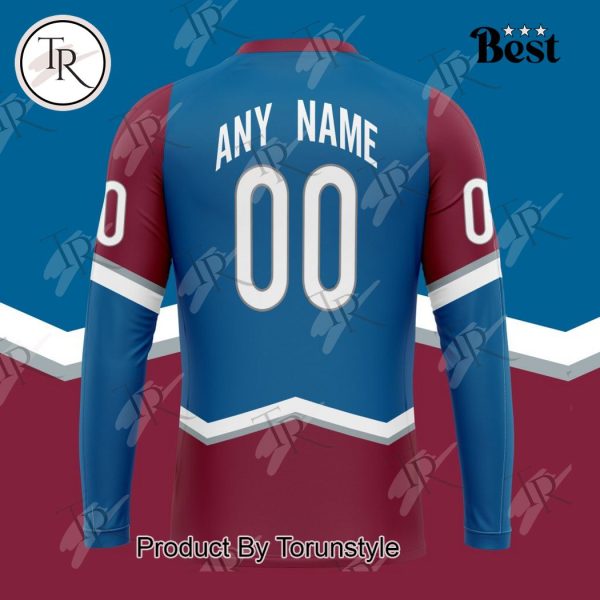 NHL Colorado Avalanche Special Colour Rush Design Hoodie