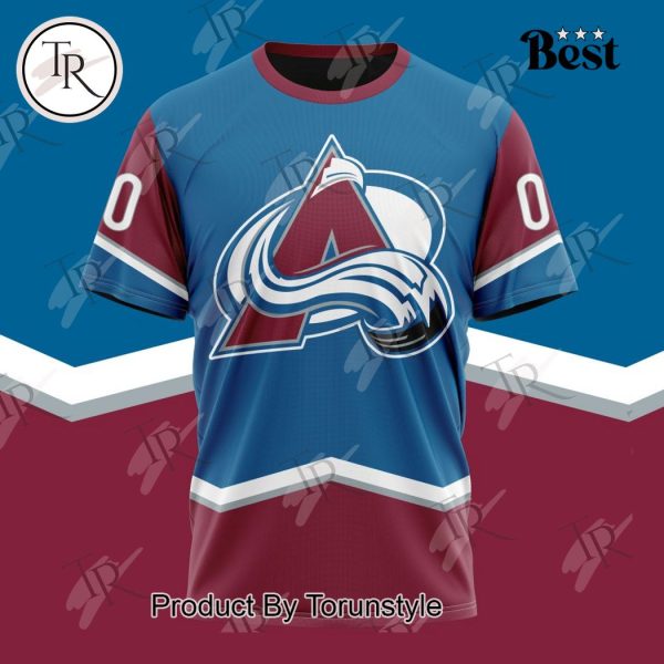 NHL Colorado Avalanche Special Colour Rush Design Hoodie