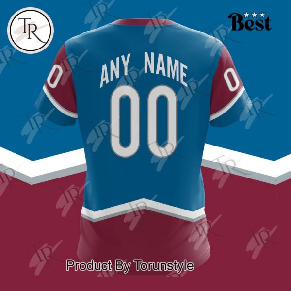 NHL Colorado Avalanche Special Colour Rush Design Hoodie