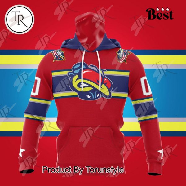 NHL Columbus Blue Jackets Special Colour Rush Design Hoodie