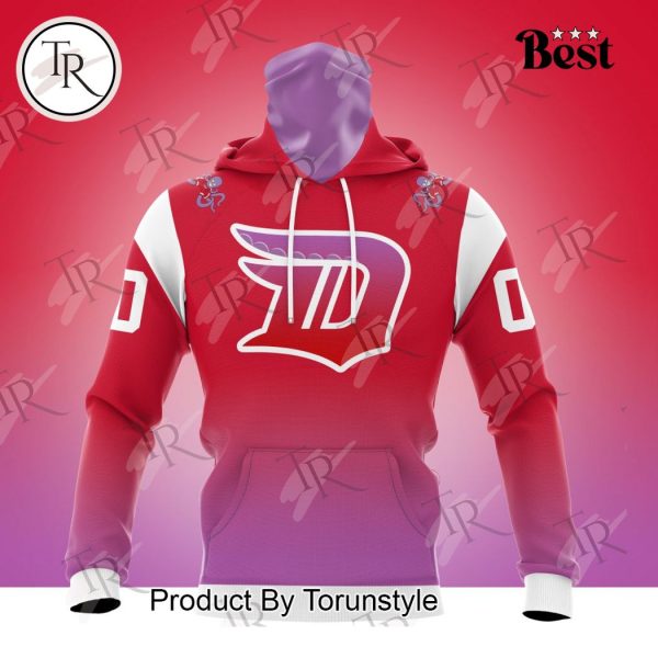 NHL Detroit Red Wings Special Colour Rush Design Hoodie