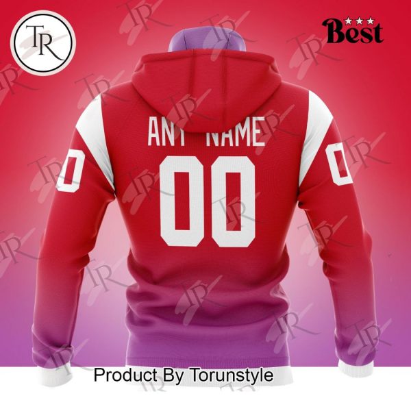 NHL Detroit Red Wings Special Colour Rush Design Hoodie