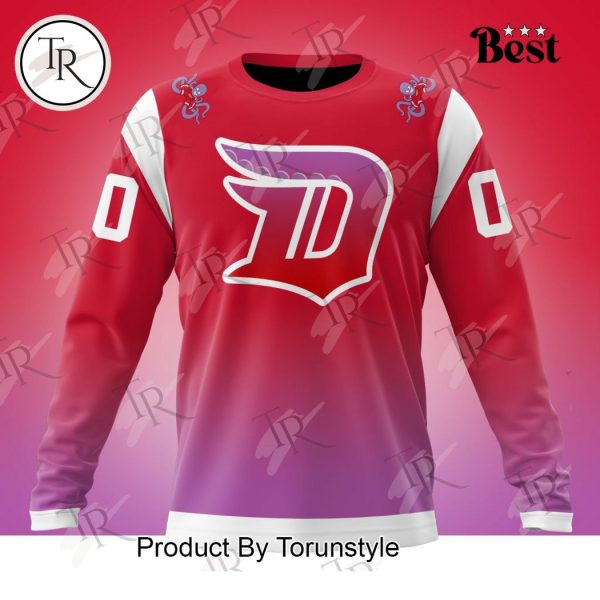 NHL Detroit Red Wings Special Colour Rush Design Hoodie