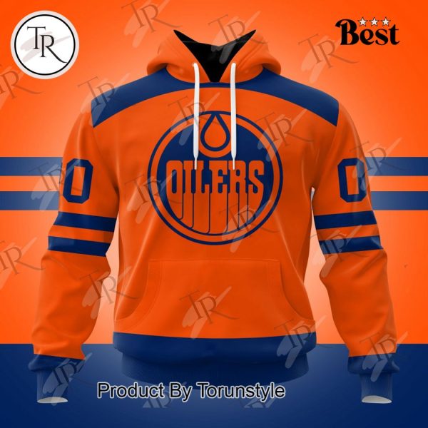 NHL Edmonton Oilers Special Colour Rush Design Hoodie