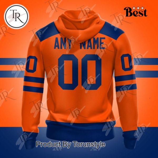 NHL Edmonton Oilers Special Colour Rush Design Hoodie