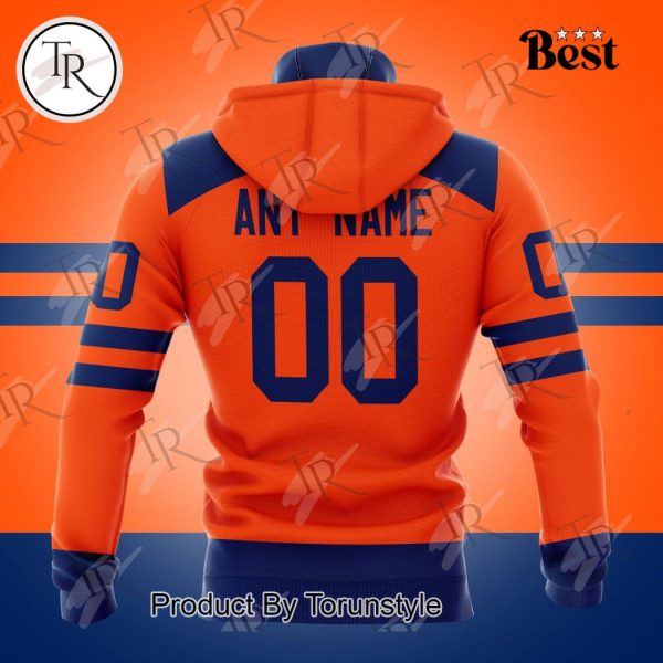 NHL Edmonton Oilers Special Colour Rush Design Hoodie