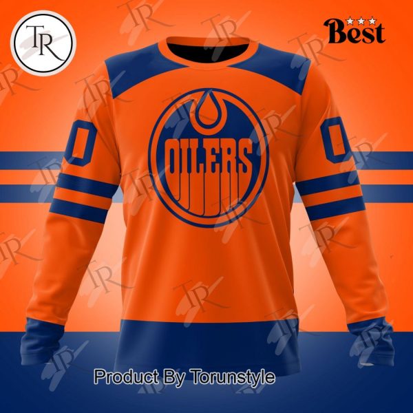 NHL Edmonton Oilers Special Colour Rush Design Hoodie