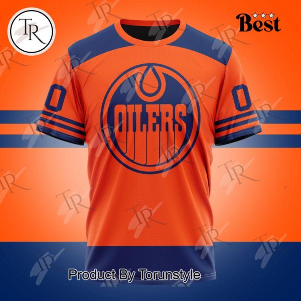 NHL Edmonton Oilers Special Colour Rush Design Hoodie