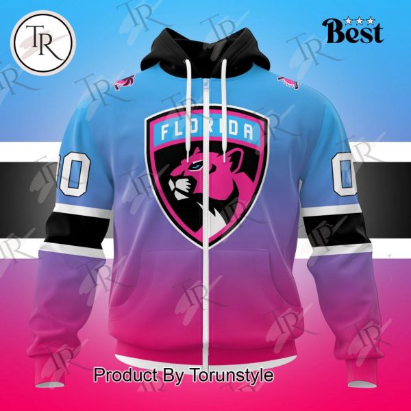 NHL Florida Panthers Special Colour Rush Design Hoodie