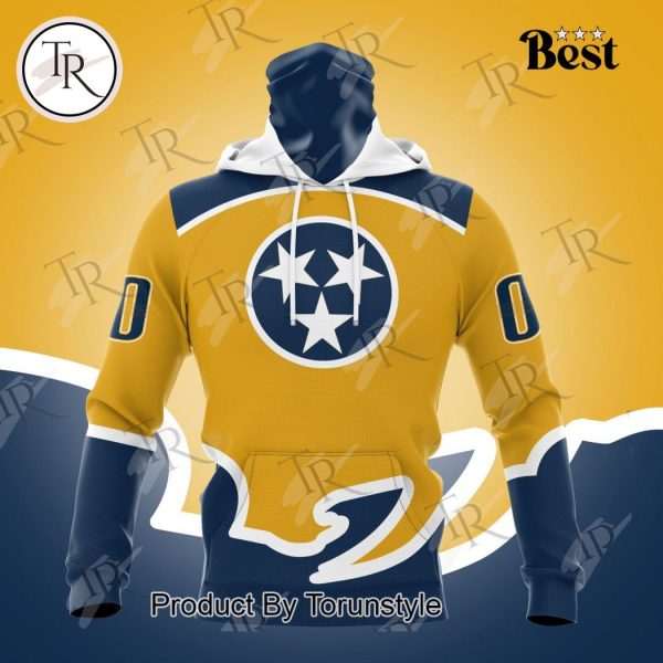 NHL Nashville Predators Special Colour Rush Design Hoodie