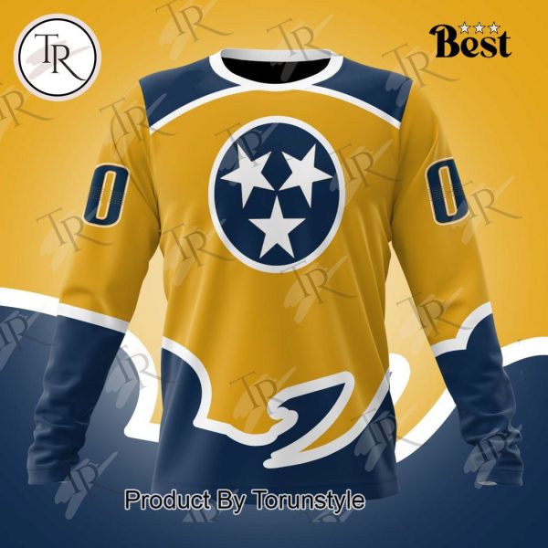 NHL Nashville Predators Special Colour Rush Design Hoodie