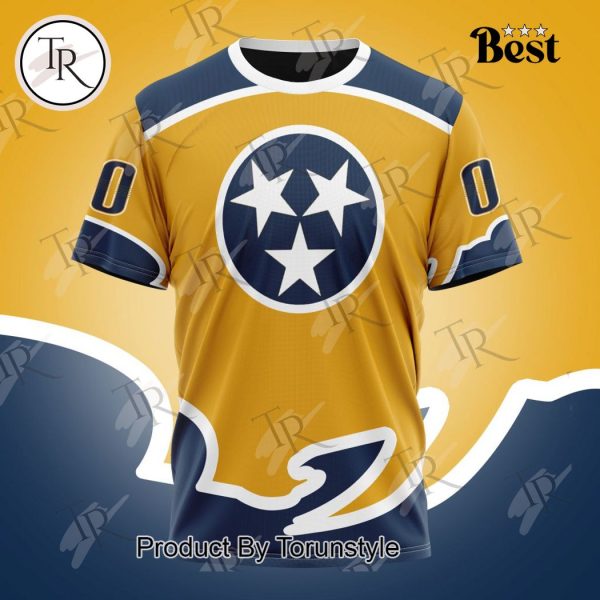 NHL Nashville Predators Special Colour Rush Design Hoodie