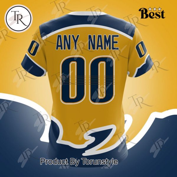 NHL Nashville Predators Special Colour Rush Design Hoodie