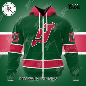 NHL New Jersey Devils Special Colour Rush Design Hoodie