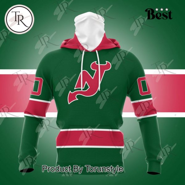 NHL New Jersey Devils Special Colour Rush Design Hoodie