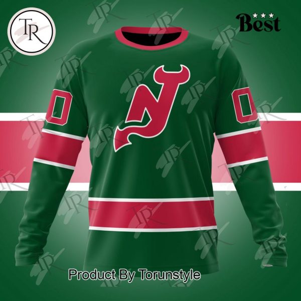 NHL New Jersey Devils Special Colour Rush Design Hoodie