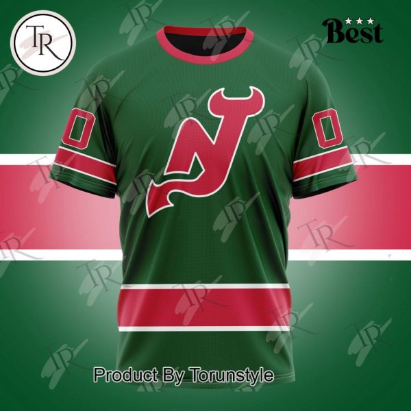 NHL New Jersey Devils Special Colour Rush Design Hoodie