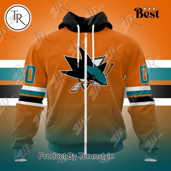 NHL San Jose Sharks Special Colour Rush Design Hoodie