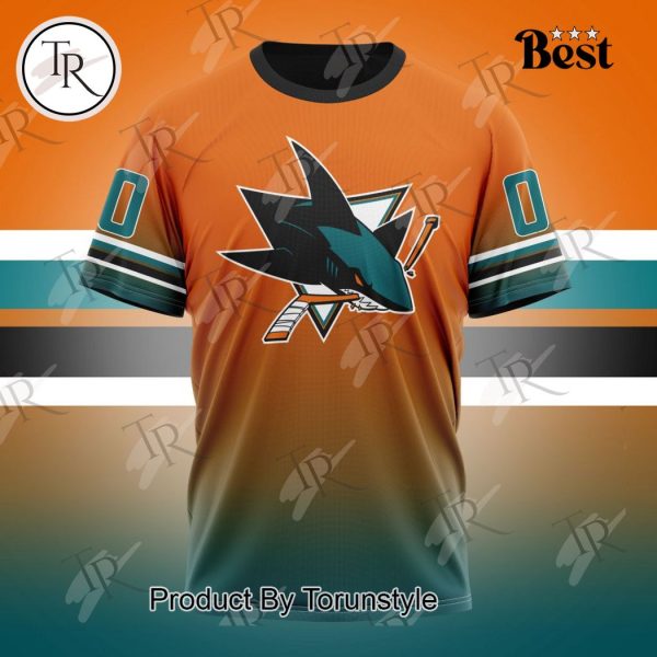 NHL San Jose Sharks Special Colour Rush Design Hoodie