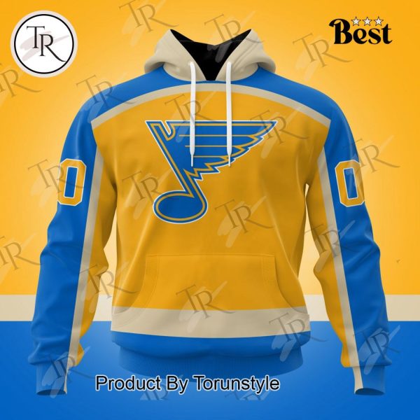 NHL St. Louis Blues Special Colour Rush Design Hoodie