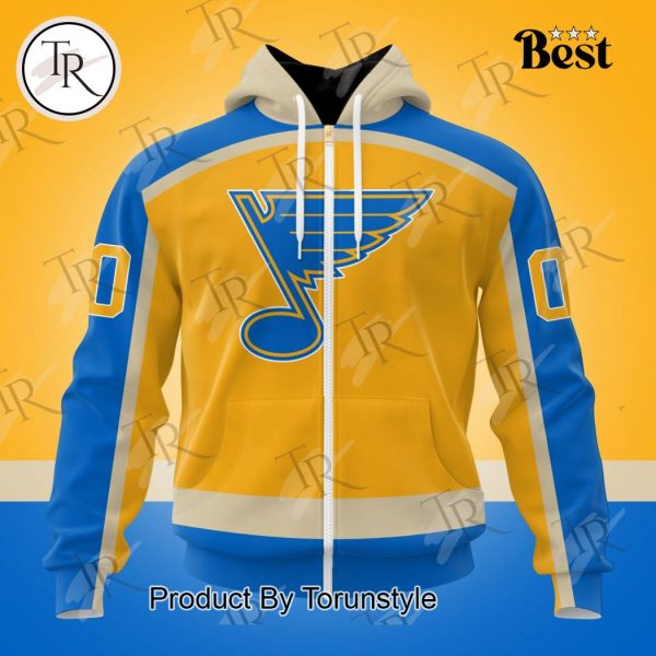 NHL St. Louis Blues Special Colour Rush Design Hoodie