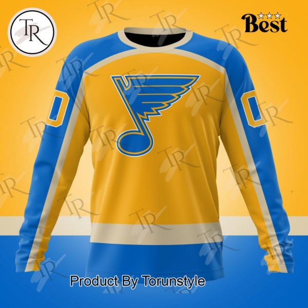 NHL St. Louis Blues Special Colour Rush Design Hoodie