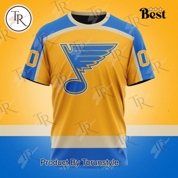 NHL St. Louis Blues Special Colour Rush Design Hoodie