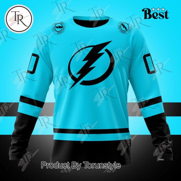 NHL Tampa Bay Lightning Special Colour Rush Design Hoodie