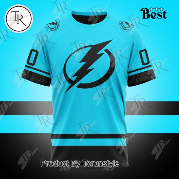 NHL Tampa Bay Lightning Special Colour Rush Design Hoodie